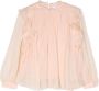 Chloé Kids Shirt met ruches Beige - Thumbnail 1