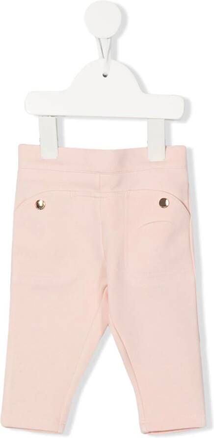 Chloé Kids Slim-fit broek Roze