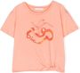 Chloé Kids T-shirt met grafische print Oranje - Thumbnail 1