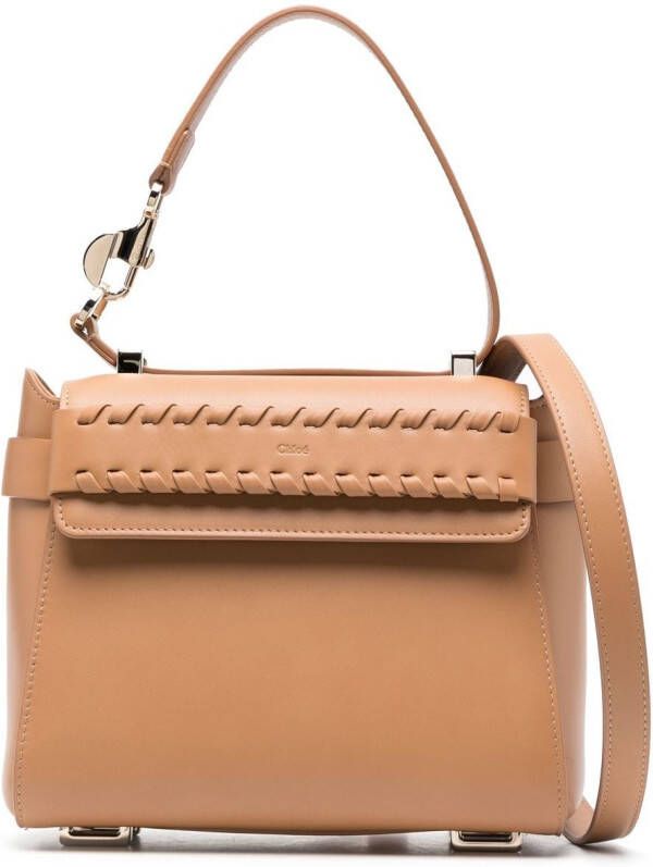 Chloé Leren shopper Beige