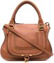 Chloé Marcie leren shopper Bruin - Thumbnail 1