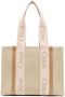 Chloé Woody medium shopper Beige - Thumbnail 1