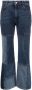 Chloé patchwork cropped flared jeans Blauw - Thumbnail 1