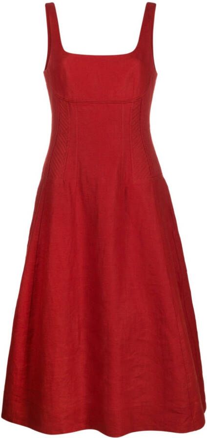 Chloé Mouwloze jurk Rood