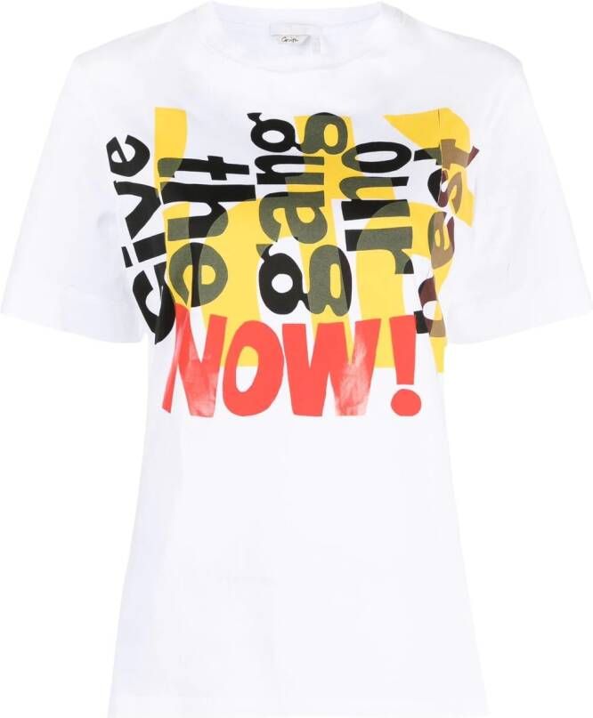 Chloé T-shirt met print Wit