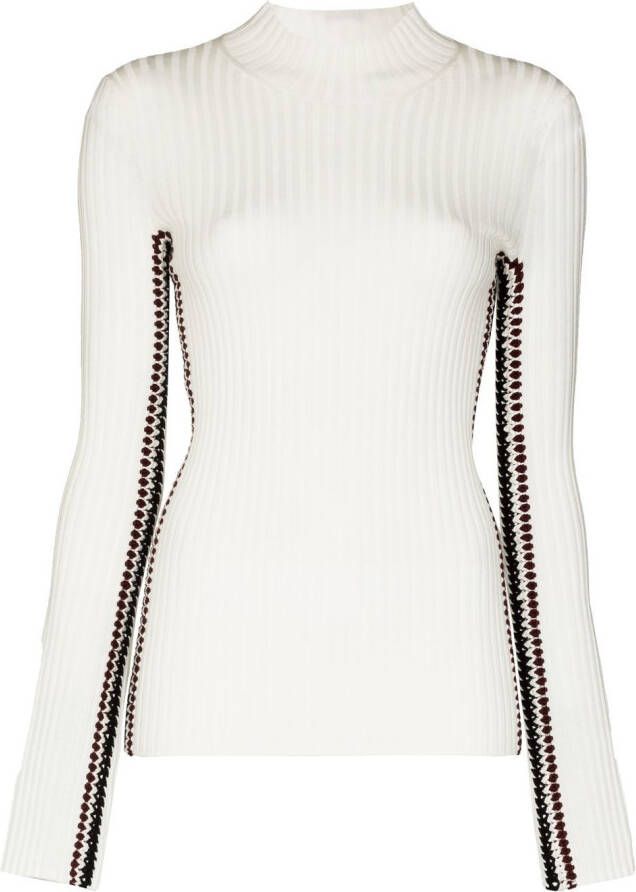 Chloé Trui met gehaakte afwerking Wit