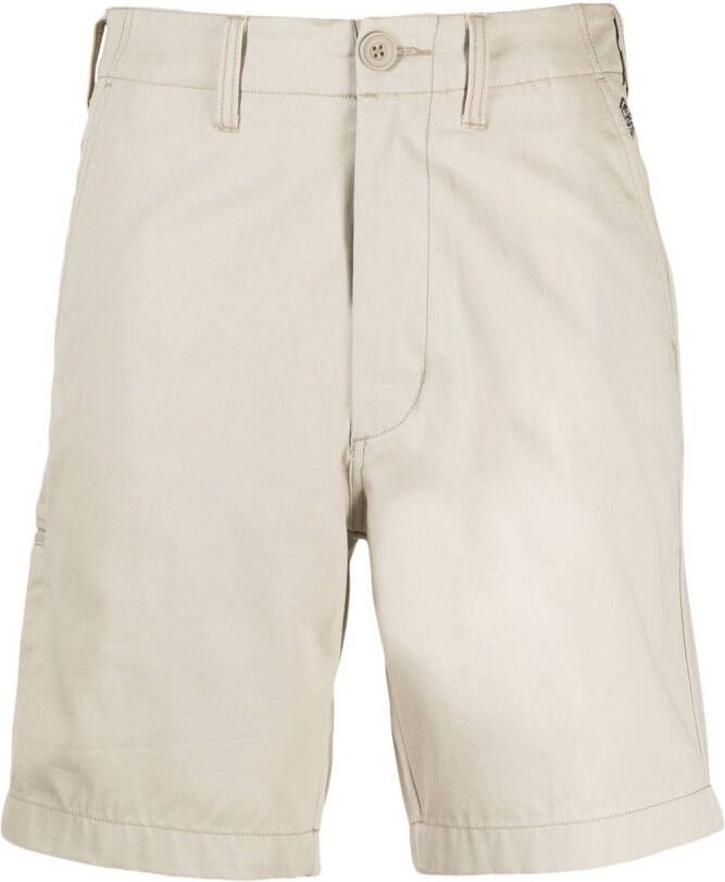 CHOCOOLATE Bermuda shorts met logopatch Beige