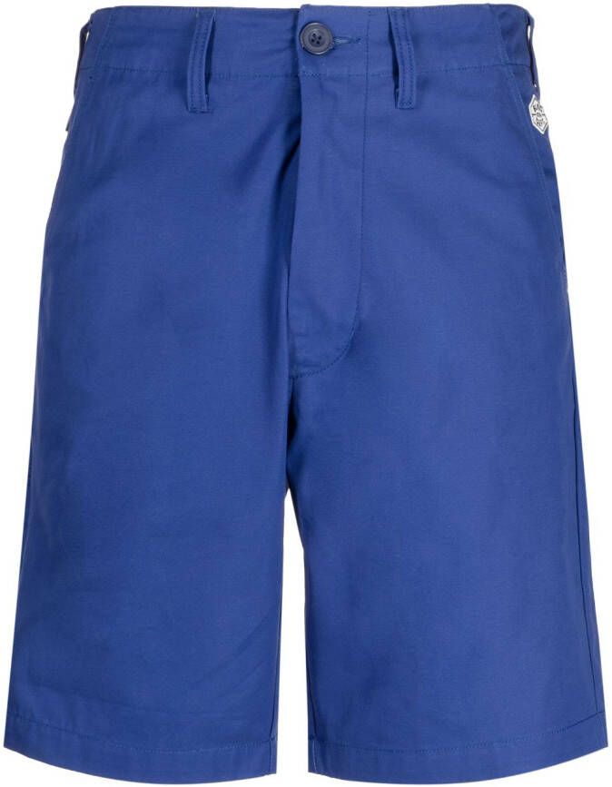 CHOCOOLATE Bermuda shorts met logopatch Blauw