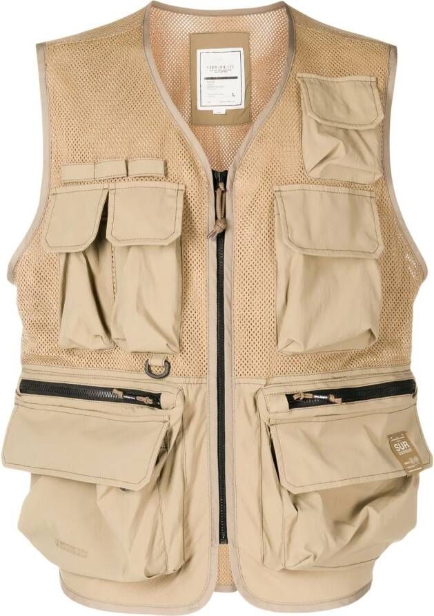 CHOCOOLATE Cargo gilet Bruin