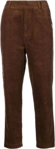 CHOCOOLATE corduroy tapered trousers Bruin