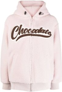 CHOCOOLATE Hoodie met geborduurd logo Roze
