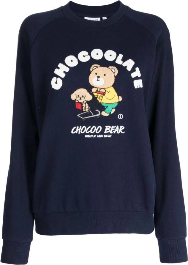 CHOCOOLATE Katoenen sweater Blauw