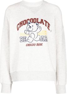 CHOCOOLATE Sweater met print Grijs