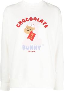 CHOCOOLATE Sweater met print Wit
