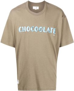 CHOCOOLATE T-shirt met grafische print Groen