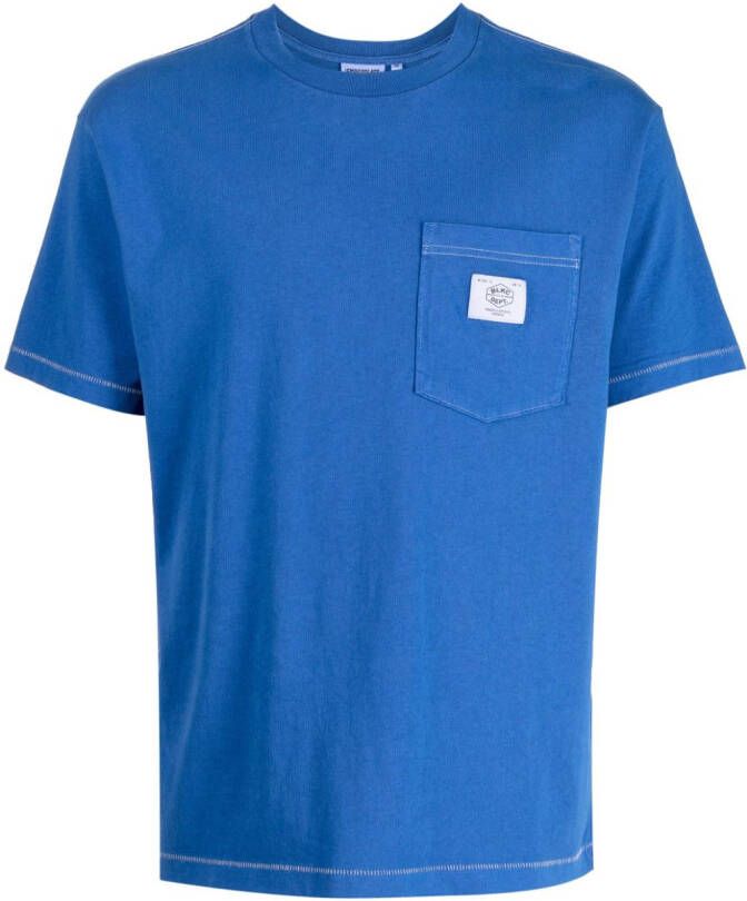 CHOCOOLATE T-shirt met logopatch Blauw