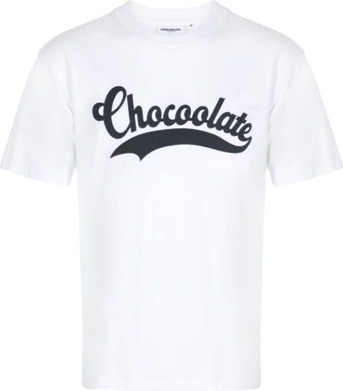 CHOCOOLATE T-shirt met logopatch Wit