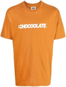 CHOCOOLATE T-shirt met logoprint Oranje