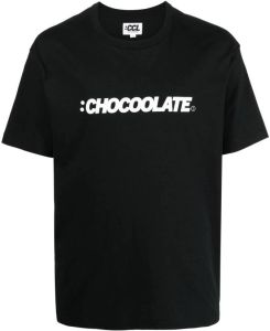 CHOCOOLATE T-shirt met logoprint Zwart