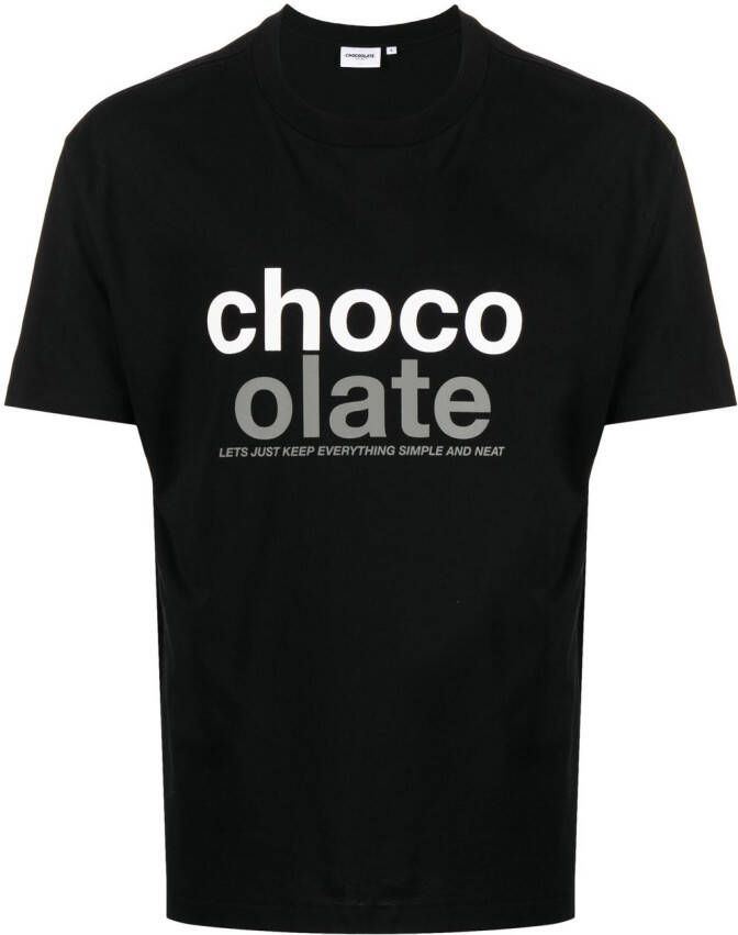 CHOCOOLATE T-shirt met print Zwart