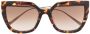 Chopard Eyewear Zonnebril met cat-eye montuur Bruin - Thumbnail 1