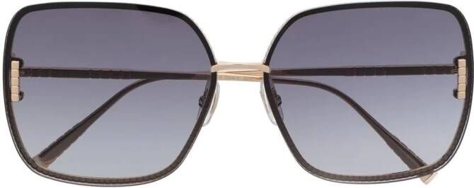 Chopard Eyewear Zonnebril met vierkant montuur Zwart