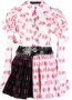 Chopova Lowena Mini-jurk met abstracte print Wit - Thumbnail 1