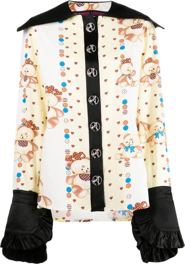Chopova Lowena Blouse met print Geel