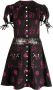 Chopova Lowena Mini-jurk met print Zwart - Thumbnail 1
