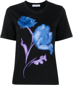 Christian Wijnants T-shirt met bloemenprint Zwart