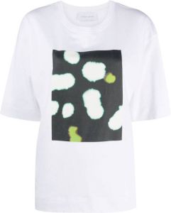 Christian Wijnants T-shirt met abstracte print Wit