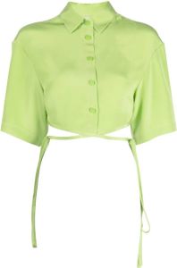 Christopher Esber Cropped blouse Groen