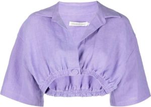 Christopher Esber Cropped blouse Paars