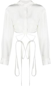 Christopher Esber Cropped blouse Wit