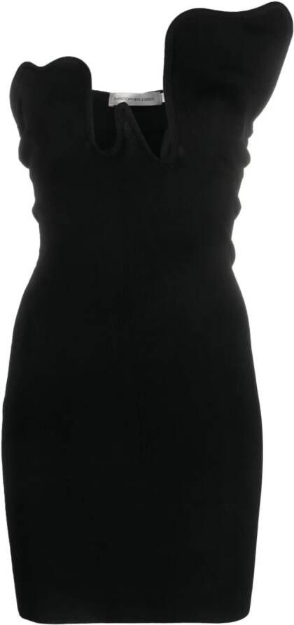 Christopher Esber Getailleerde mini-jurk Zwart