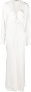 Christopher Esber Maxi-jurk met uitgesneden detail Wit