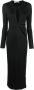 Christopher Esber Midi-jurk met uitgesneden detail Zwart - Thumbnail 1
