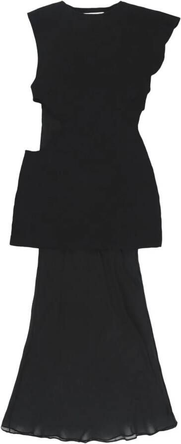 Christopher Esber Mouwloze midi-jurk Zwart