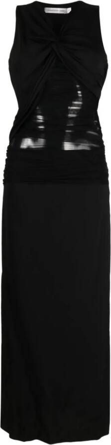 Christopher Esber Maxi-jurk met tule Zwart