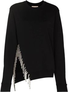 Christopher Kane Crystal Cupchain sweatshirt Zwart