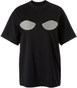 Christopher Kane T-shirt met print BLACK