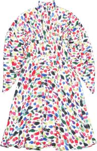 Christopher Kane Midi-jurk met abstracte print Wit