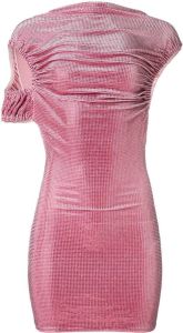 Christopher Kane Mini-jurk met gedrapeerd detail Roze