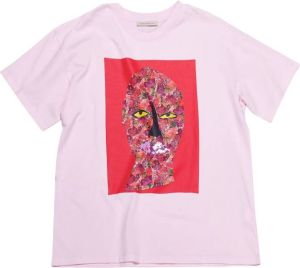 Christopher Kane T-shirt met print Roze