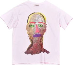 Christopher Kane T-shirt met print Roze