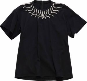 Christopher Kane T-shirt verfraaid met kristallen Zwart