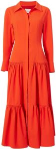 Cinq A Sept Gelaagde jurk Oranje