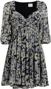 Cinq A Sept Mini-jurk met bloemenprint Blauw
