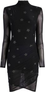 Cinq A Sept Mini-jurk met sterrenprint Zwart
