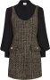 Cinq A Sept Tweed jurk Zwart - Thumbnail 1